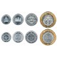 . 4 monedas x CAMBOYA 50+100+200 RIELS 1994 y 500 RIELS 1994 BIMETÁLICA Kigdom of Cambodia CARACTERES KM.95 BIMETALICA SC-