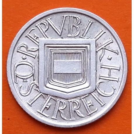 AUSTRIA 1/2 SCHILLING 1925 ESCUDO Época 1ª REPUBLICA KM.2839 MONEDA DE PLATA MBC+ Österreich silver R/3
