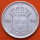 SUECIA 50 ORE 1936 G ESCUDO DEL REY GUSTAV V KM.788 MONEDA DE PLATA MBC+ Sweden silver coin