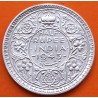 INDIA 1/2 RUPIA 1945 L Ceca de LAHORE REY JORGE VI KM.552 MONEDA DE PLATA EBC- British Británica silver WWII
