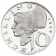 @PROOF Tirada 15.000@ AUSTRIA 10 SCHILLINGS 1968 BUSTO DE MUJER KM.2882 MONEDA DE PLATA PROOF Österreich