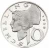 @PROOF Tirada 15.000@ AUSTRIA 10 SCHILLINGS 1968 BUSTO DE MUJER KM.2882 MONEDA DE PLATA PROOF Österreich