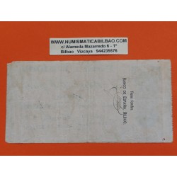 BILBAO 100 PESETAS 1936 BANCO DE BILBAO 294767 EUZKADI BILLETE TALON EUSKADI España Guerra Civil