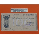 BILBAO 100 PESETAS 1936 BANCO DE VIZCAYA 292875 EUZKADI BILLETE TALON EUSKADI España Guerra Civil