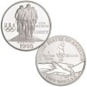 ESTADOS UNIDOS 1 DOLAR 1995 P CICLISMO OLIMPIADA DE ATLANTA 1996 KM.263 MONEDA DE PLATA PROOF SI CÁPSULA Cycling