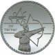 MONGOLIA 250 TUGRIK 1995 TIRO CON ARCO KM.112 MONEDA DE PLATA PROOF 1 ONZA Ley 925 Arquery