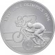 ANDORRA 10 DINERS 1994 CICLISMO OLIMPIADA ATLANTA 1996 KM.95 MONEDA DE PLATA PROOF 1 ONZA Ley 925