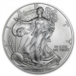 ESTADOS UNIDOS 1 DOLAR 2003 EAGLE LIBERTY MONEDA DE PLATA PURA SC $1 Dollar Coin USA UNITED STATES ONZA OZ OUNCE