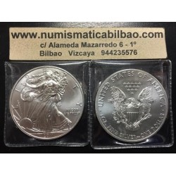 ESTADOS UNIDOS 1 DOLAR 2011 EAGLE LIBERTY MONEDA DE PLATA PURA SC $1 Dollar Coin USA UNITED STATES ONZA OZ OUNCE