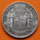 . @BELLÍSIMA PÁTINA ANTIGUA@ ESPAÑA Rey ALFONSO XIII 1 PESETA 1903 * 19 03 SMV KM.721 MONEDA DE PLATA R/1