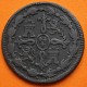 ESPAÑA Rey FERNANDO VII 8 MARAVEDIES 1818 J Ceca de JUBIA KM.491 MONEDA DE COBRE 8 Maravedis