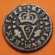 . REINO DE VALENCIA 6 DENIERS / SEISENO 1711 FV ESCUDO DEL Rey FELIPE V KM.248 MONEDA DE COBRE España