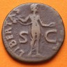 1 moneda x IMPERIO ROMANO Emperador CLAUDIO 41 - 42 ac AS de BRONCE Ceca ROMA 25mm DIOSA LIBERTAS