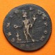 1 moneda x IMPERIO ROMANO Emperador CONSTANTINO 307 - 337 dc FOLLIS de BRONCE ceca de LONDRES GENIO y CORNUCOPIA