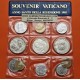 . 11 monedas x SOUVENIR VATICANO 20 + 50 + 100 LIRAS 1975 a 1982 y MEDALLAS PAPA JUAN PABLO II COBRE BAÑO DE PLATA