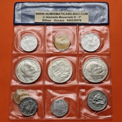 . 11 monedas x SOUVENIR VATICANO 20 + 50 + 100 LIRAS 1975 a 1982 y MEDALLAS PAPA JUAN PABLO II COBRE BAÑO DE PLATA