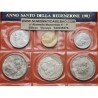 . 11 monedas x SOUVENIR VATICANO 20 + 50 + 100 LIRAS 1975 a 1982 y MEDALLAS PAPA JUAN PABLO II COBRE BAÑO DE PLATA