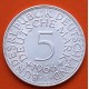 ALEMANIA 5 MARCOS 1966 F AGUILA y VALOR KM.112.1 MONEDA DE PLATA MBC+ Germany BRD 5 Marks silver