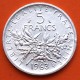 FRANCIA 5 FRANCOS 1963 SEMBRADORA SEMEUSE KM.926 MONEDA DE PLATA EBC/SC France 5 Francs silver 0,32 ONZAS R/1