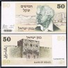 ISRAEL 50 SHEQALIM 1978 DAVID BEN GURION y MURALLA SAGRADA Pick 46 BILLETE SC UNC BANKNOTE