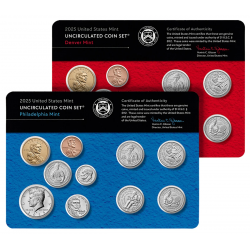 . 2025 UNITED STATES MINT UNCIRCULATED COIN SET D+P 25 CENTAVOS American Women Quarters ESTADOS UNIDOS 1 Centavo / 1 DOLAR 2025