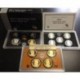 2012 UNITED STATES MINT SILVER PROOF SET 14 COINS ESTADOS UNIDOS 1+5+10+25 CENTAVOS + 1/2 DOLAR + 1 DOLAR PLATA
