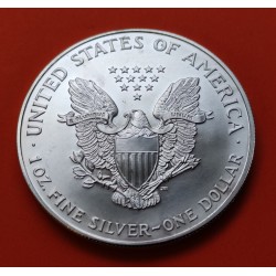 ESTADOS UNIDOS 1 DOLAR 1995 EAGLE LIBERTY MONEDA DE PLATA PURA SC $1 Dollar Coin USA UNITED STATES ONZA OZ OUNCE