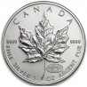 CANADA 5 DOLARES 2000 HOJA DE ARCE - FIREWORKS @RARA@ MONEDA DE PLATA PURA SC $5 Dollars Coin ONZA OZ OUNCE MAPLE LEAF