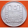 FRANCIA 10 FRANCOS 1930 BUSTO DE DAMA Ceca TURIN KM.878 MONEDA DE PLATA MBC France Silver 10 Francs