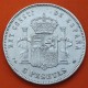 ESPAÑA 5 PESETAS 1892 * 18 92 PGM REY ALFONSO XIII tipo "RIZOS" KM.700 MONEDA DE PLATA (DURO) Spain silver R/3