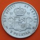 ESPAÑA 5 PESETAS 1890 * 18 90 MPM REY ALFONSO XIII MONEDA DE PLATA (DURO) KM.689 Spain silver coin R/2