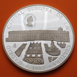 . 5 ONZAS x ESPAÑA 25 ECU 1992 MADRID CAPITAL CULTURAL MONEDA DE PLATA @NO ESTUCHE@ 25 Ecus 1992 OZ Cincuentín