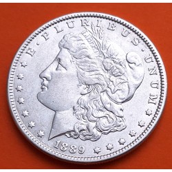 ESTADOS UNIDOS 1 DOLAR 1889 MORGAN KM.110 MONEDA DE PLATA EBC USA Silver $1 Dollar Coin R/5