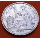 INDOCHINA 1 PIASTRA 1907 A DAMA KM.5A MONEDA DE PLATA @RARA@ Indochine Francaise 1 Piastre de Commerce Comercio