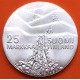 FINLANDIA 25 MARKKAA 1978 JUEGOS DE INVIERNO DE LAHTI ESQUIADOR KM.56 MONEDA DE PLATA SC Finnland silver coin