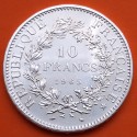 FRANCIA 10 FRANCOS 1965 HERCULES TRES GRACIAS KM.932 MONEDA DE PLATA SC- France 10 Francs silver 0,72 ONZAS R/1