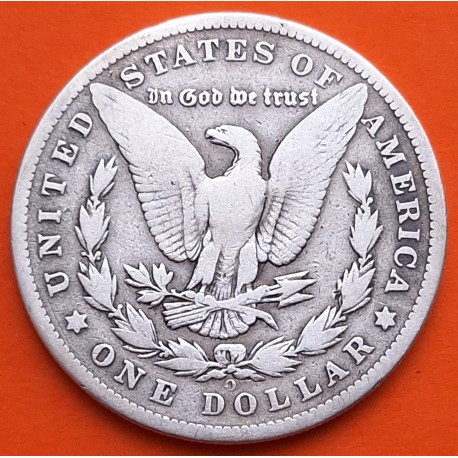 @RARA@ ESTADOS UNIDOS 1 DOLAR 1901 O MORGAN KM.110 MONEDA DE PLATA MBC- USA Silver $1 Dollar Coin R/2