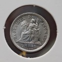 GUATEMALA 1/2 REAL 1899 DAMA CON LANZA KM.170 MONEDA DE PLATA EBC- silver coin 15mm 1,56 grs