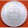 AUSTRIA 100 SCHILLINGS 1976 OLIMPIADA DE INVIERNO INNSBRUCK y AROS OPLIMPICOS KM.2926 MONEDA DE PLATA SC- 0,52 ONZAS OZ