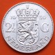 HOLANDA 2,50 GULDEN 1959 REINA JULIANA y LEON CON ESPADA KM.185 MONEDA DE PLATA MBC+ The Netherlands silver 0,35 ONZAS