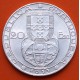 PORTUGAL 20 ESCUDOS 1953 XXV ANIVERSARIO DE LA REFORMA FINANCIERA KM.585 MONEDA DE PLATA SC- Silver coin