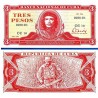 @RARO@ CUBA 3 PESOS 1984 ERNESTO CHE GUEVARA Pick 107A BILLETE SC Caribe UNC BANKNOTE