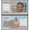 MADAGASCAR 1000 FRANCOS 1994 PESCADORES y NATIVO Pick 76.B BILLETE SC Africa UNC BANKNOTE 1000 Ariary