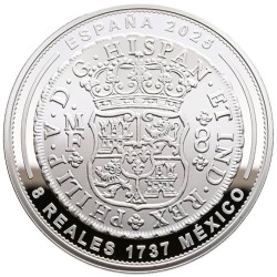 . 1 aaaaaaaaacoin @19/NOV Envío@ ESPAÑA 10 EUROS 2025 MEXICO 8 REALES 1737 JOYAS DEL MUSEO CASA DE LA MONEDA PLATA FNMT