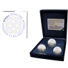 . 1 aaaaaaaaacoin @ESTUCHE con 3 MONEDAS@ ESPAÑA 10 EUROS 2025 MEXICO JOYAS DEL MUSEO CASA DE LA MONEDA 8 REALES PLATA FNMT