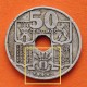 @FLECHAS INVERTIDAS@ ESPAÑA 50 CENTIMOS 1949 * 19 51 FRANCO ESTADO ESPAÑOL FRANCO MONEDA DE NICKEL MBC @RARA@ R/3