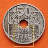 @FLECHAS INVERTIDAS@ ESPAÑA 50 CENTIMOS 1949 * 19 51 FRANCO ESTADO ESPAÑOL FRANCO MONEDA DE NICKEL MBC @RARA@ R/3