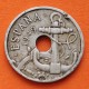 @FLECHAS INVERTIDAS@ ESPAÑA 50 CENTIMOS 1949 * 19 51 FRANCO ESTADO ESPAÑOL FRANCO MONEDA DE NICKEL MBC @RARA@ R/3