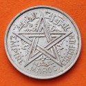 MARRUECOS 1 FRANCO 1951 ESTRELLA EMPIRE CHERIFIEN KM.46 MONEDA DE ALUMINIO SC- Morocco