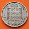 MONACO 100 FRANCOS 1956 PRINCIPE RAINIERO III KM.134 MONEDA DE NICKEL MBC + MANCHITAS Principado de 100 Francs